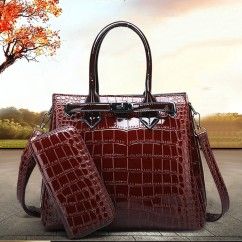 legant Crocodile Pattern PU Handbags - Stylish and Durable Accessories