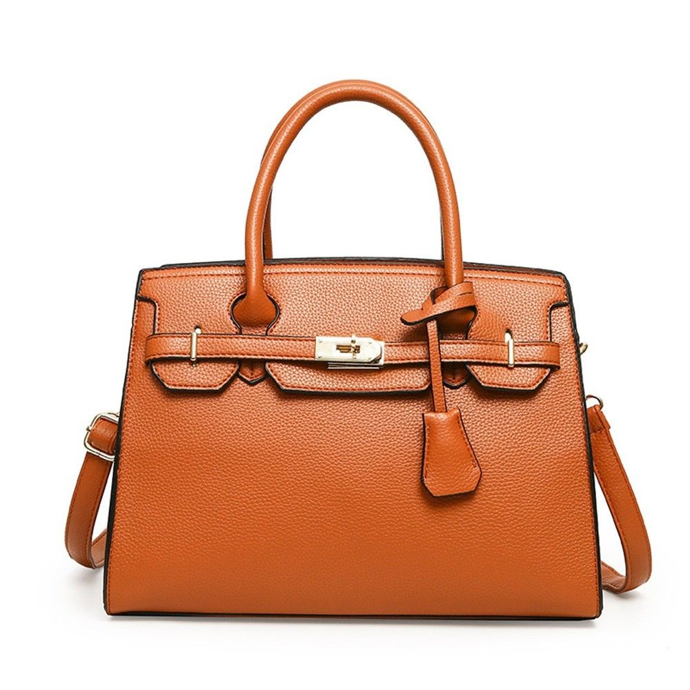 Elegant Lock Design PU Handbags - Stylish and Practical Accessories