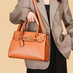 Elegant Lock Design PU Handbags - Stylish and Practical Accessories