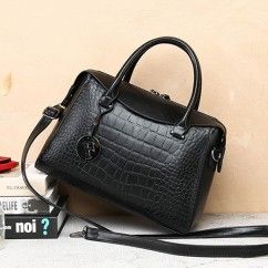 Stylish Crocodile Textured PU Leather Handbag for Women – Perfect for