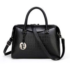 Stylish Crocodile Textured PU Leather Handbag for Women – Perfect for