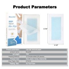 Blue ZOO Professional Body Wax Strips - Smooth Skin in Seconds