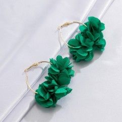 Vacation-Style Rose Flower Earrings — Colorful Floral Elegance