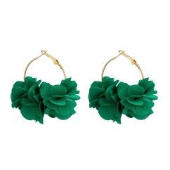 Vacation-Style Rose Flower Earrings — Colorful Floral Elegance